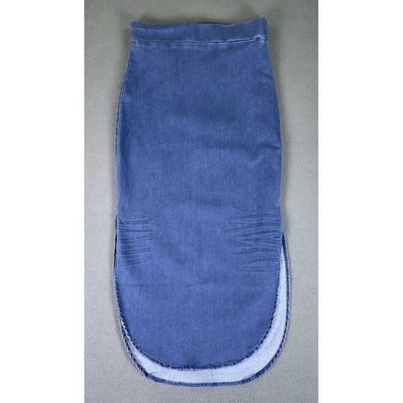 Frank Eileen‎ Skirt Womens Size 2 Blue Midi Donegal...